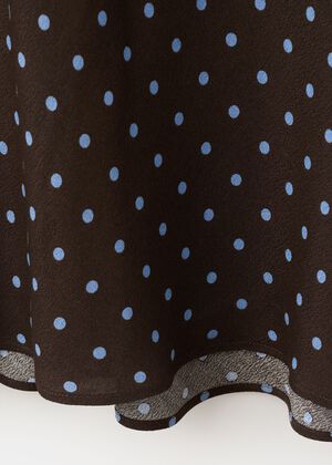 V-neck print dress