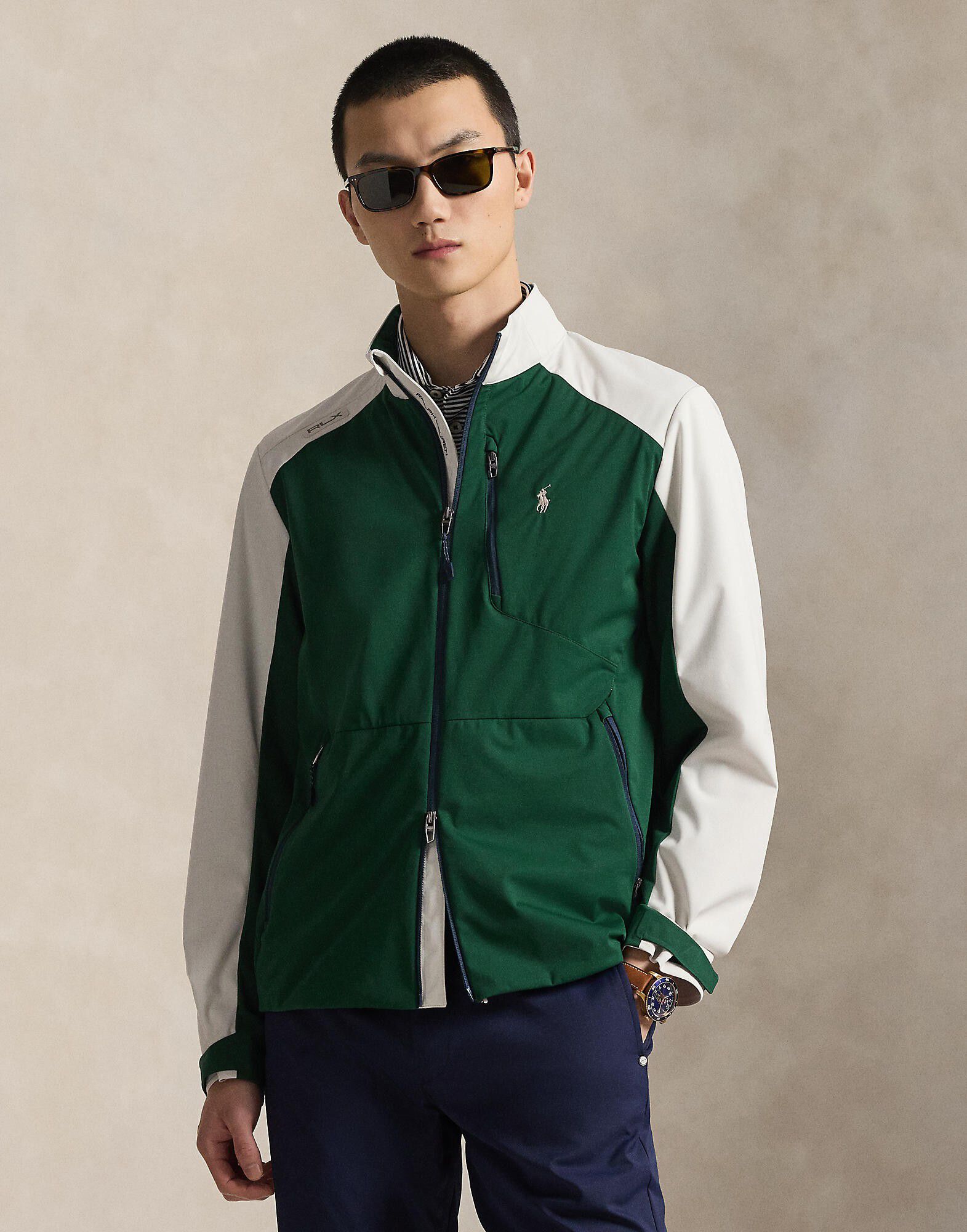 Color-Blocked Packable Jacket