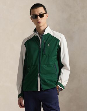 Color-Blocked Packable Jacket