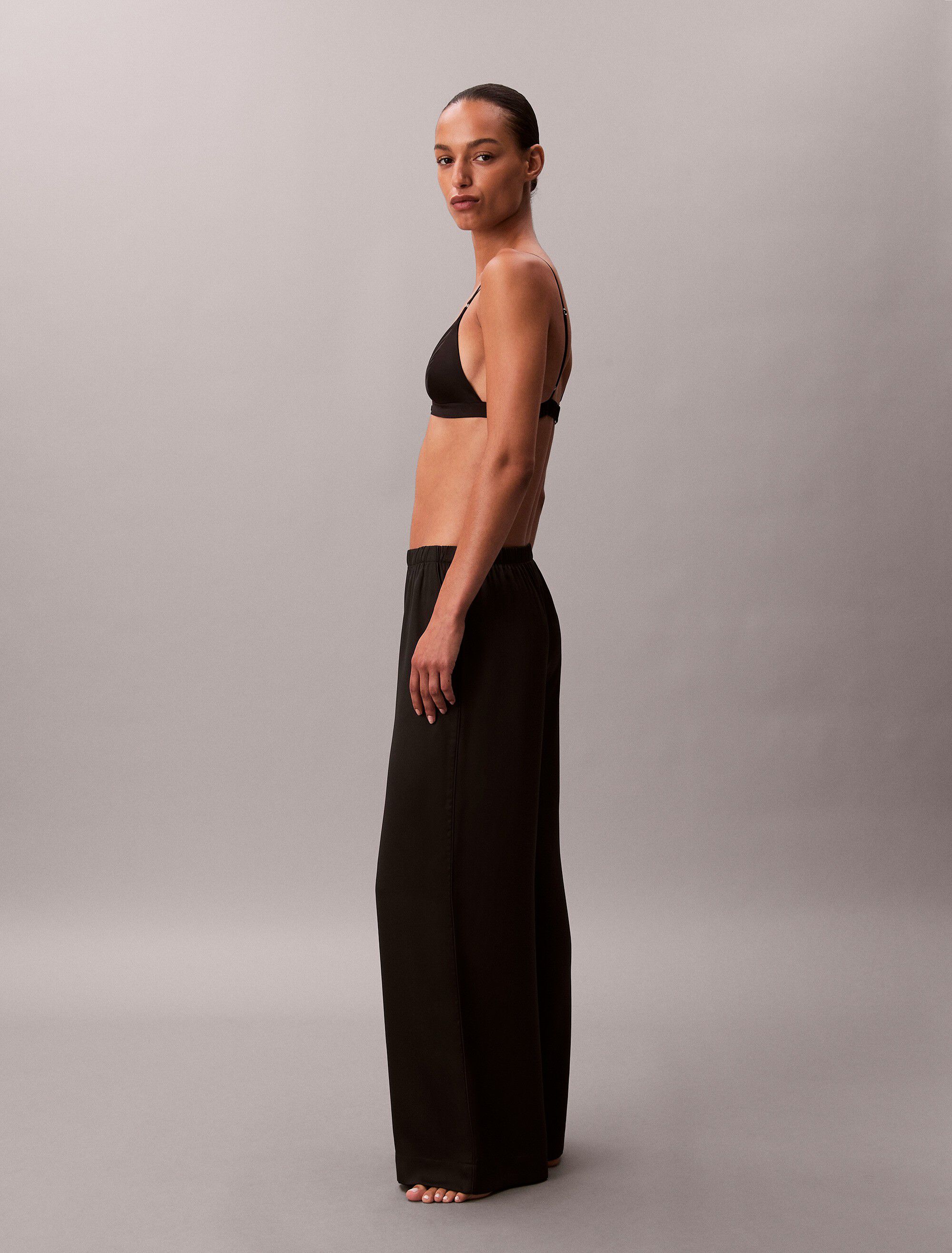SENSUAL SATIN LOGO PANT