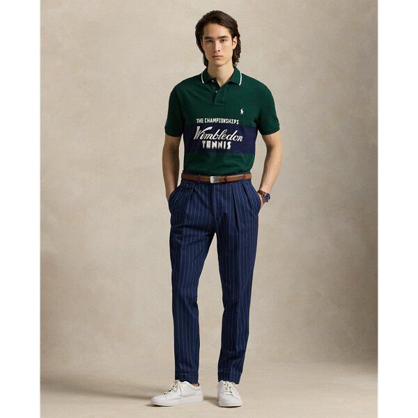 Wimbledon Classic Fit Logo Polo Shirt