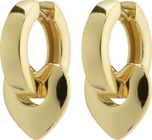 IOKASTE recycled chunky hoops gold-plated