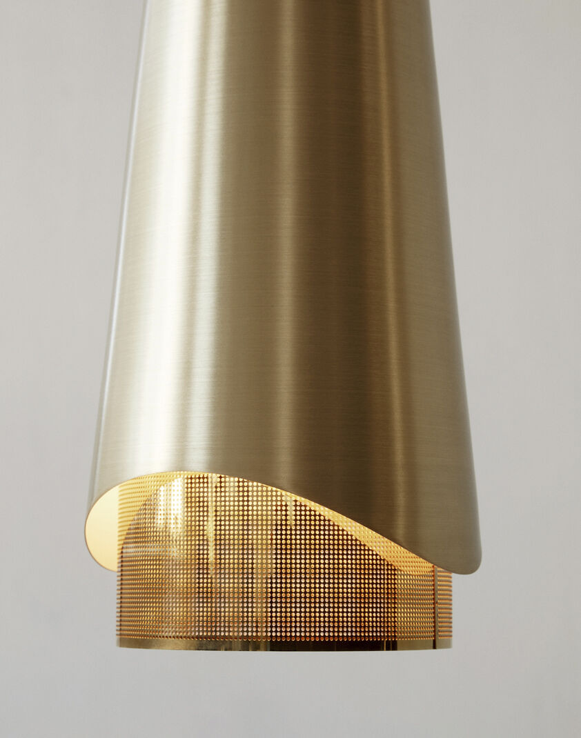 Umanoff, Pendant, Brass, Walnut