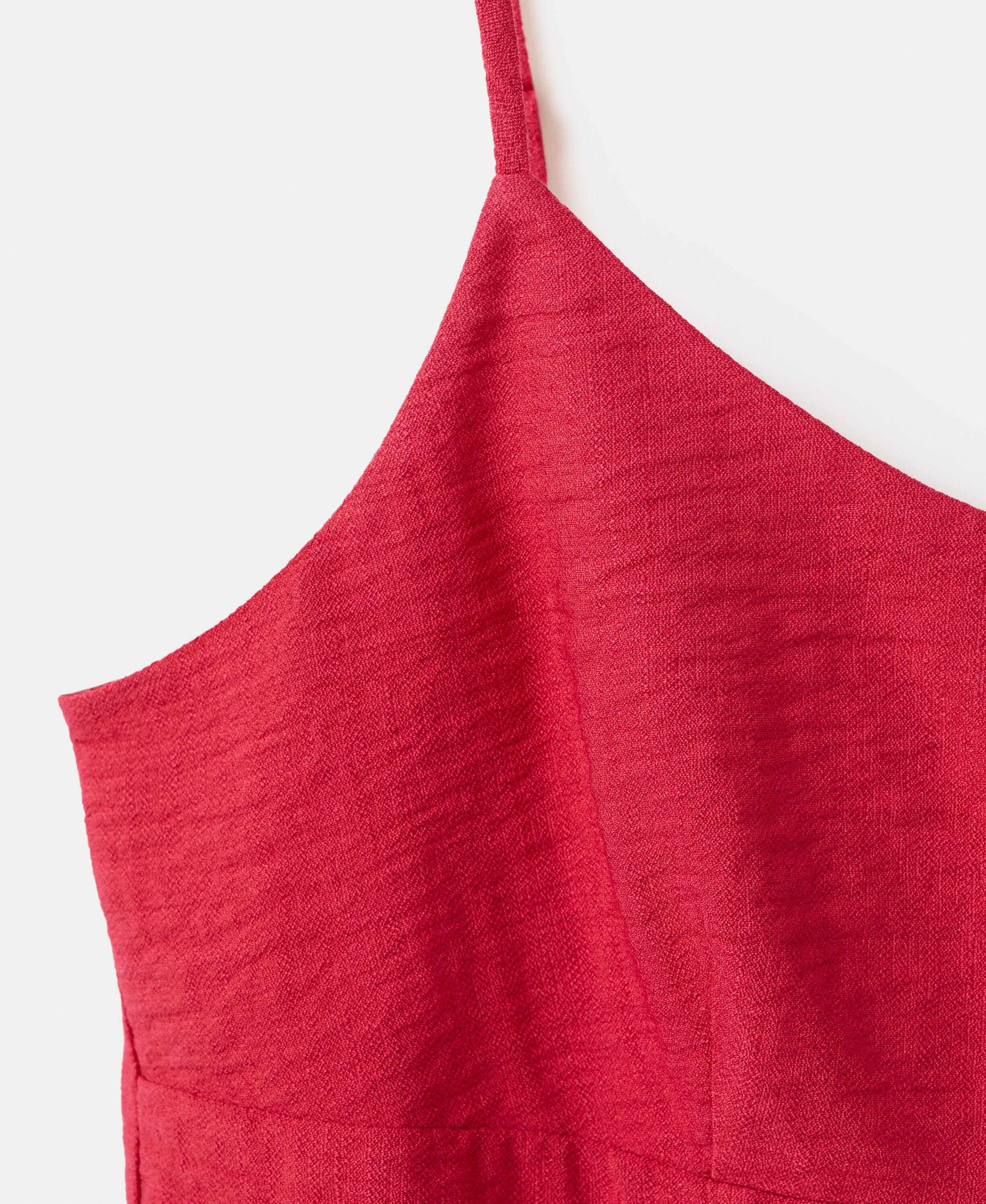 A-line crinkle effect dress