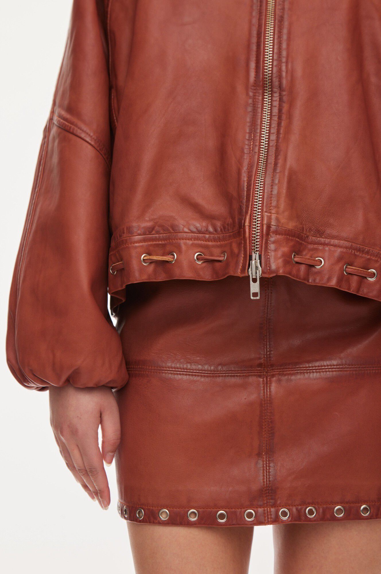 Eye leather bomber