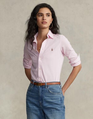 Knit Cotton Oxford Shirt