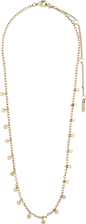 Halsk&aelig;de : Panna : Guldbelagt