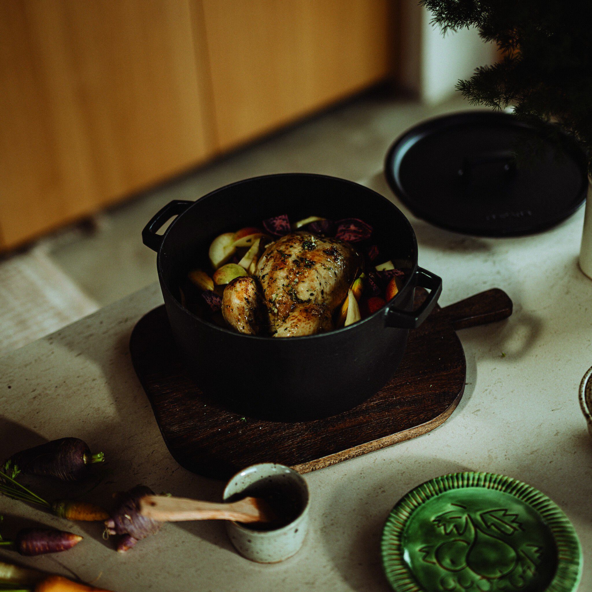 Folken Gryde emaljeret St&oslash;bejern 6L