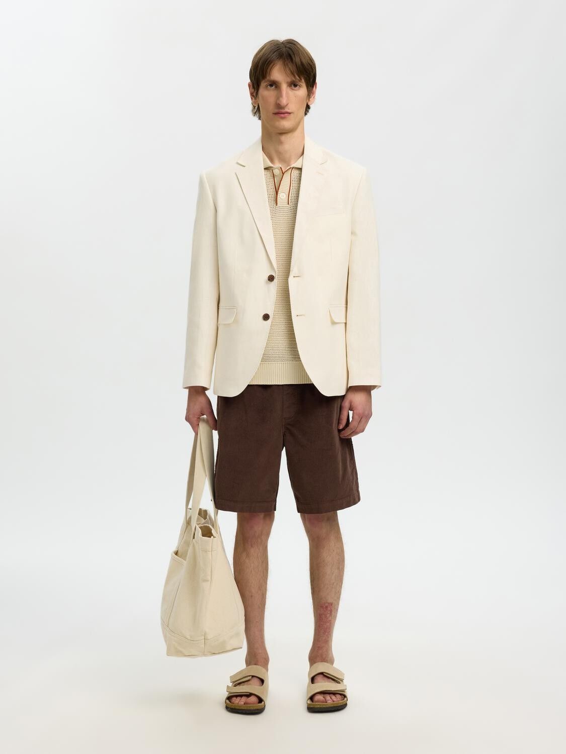 Slhregular-Jace Corduroy Shorts Noos