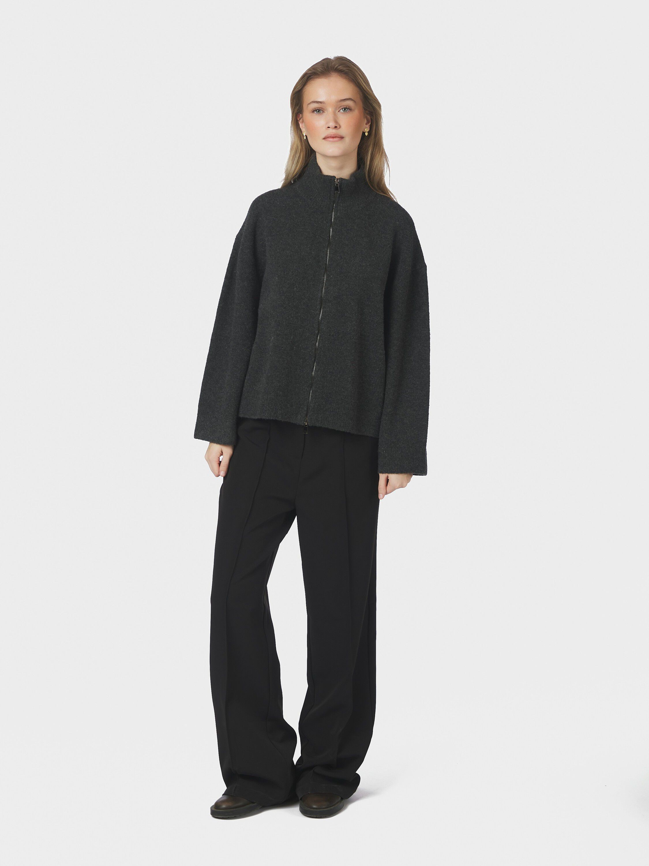 Asley Zip Knit Cardigan