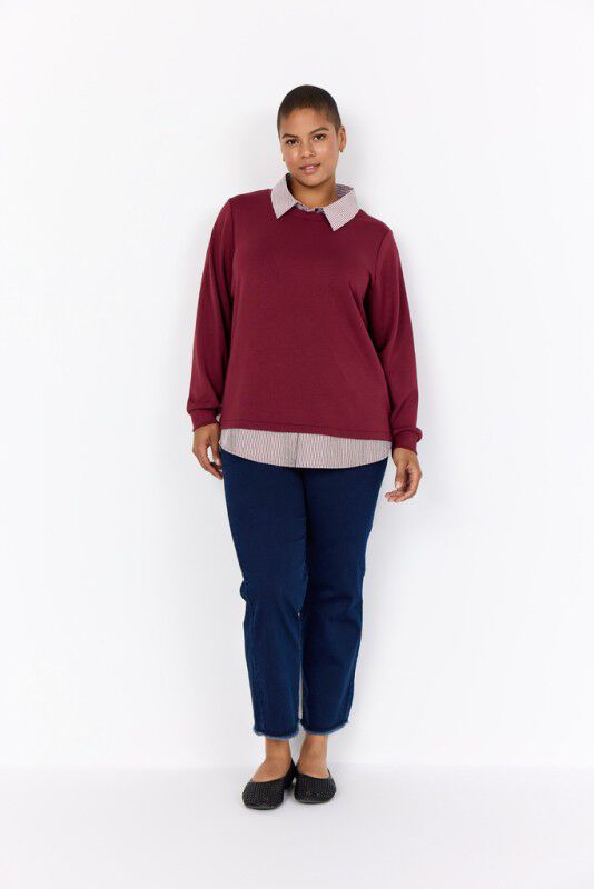 Curvy WA-SABINA 63 Sweatshirt Bordeaux