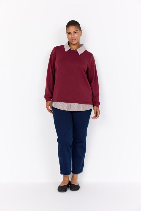 Curvy WA-SABINA 63 Sweatshirt Bordeaux