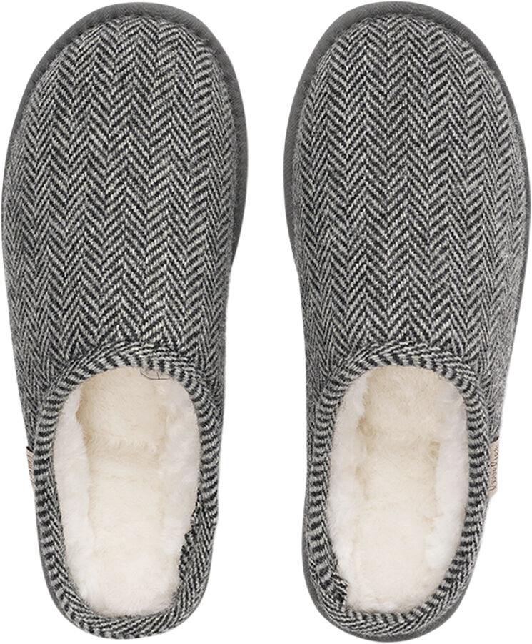 DARWIN WOOL - OPEN WOOL SLIPPERS WITH SHEARLING LINING