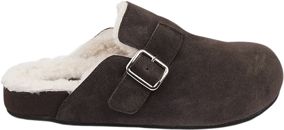 NESSO - SKIN MULES WITH ADJUSTABLE BUCKET