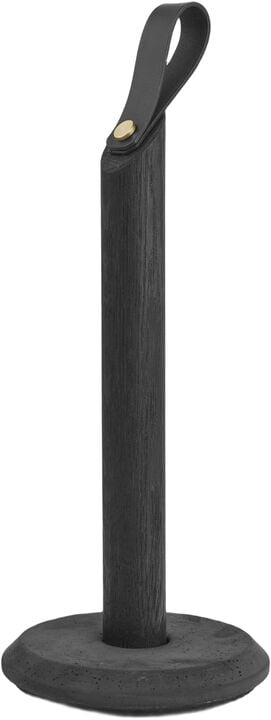GRAB Kitchen Roll Holder Black Oak