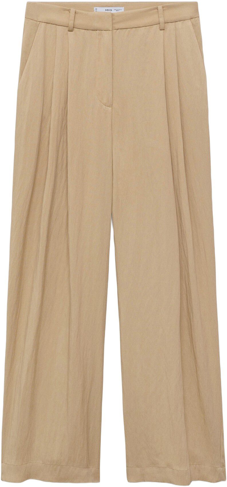 Straight mid-rise suit pants