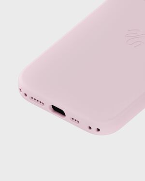 Silicone Case MagSafe Compatible iPhone 15/14 Pale Pink