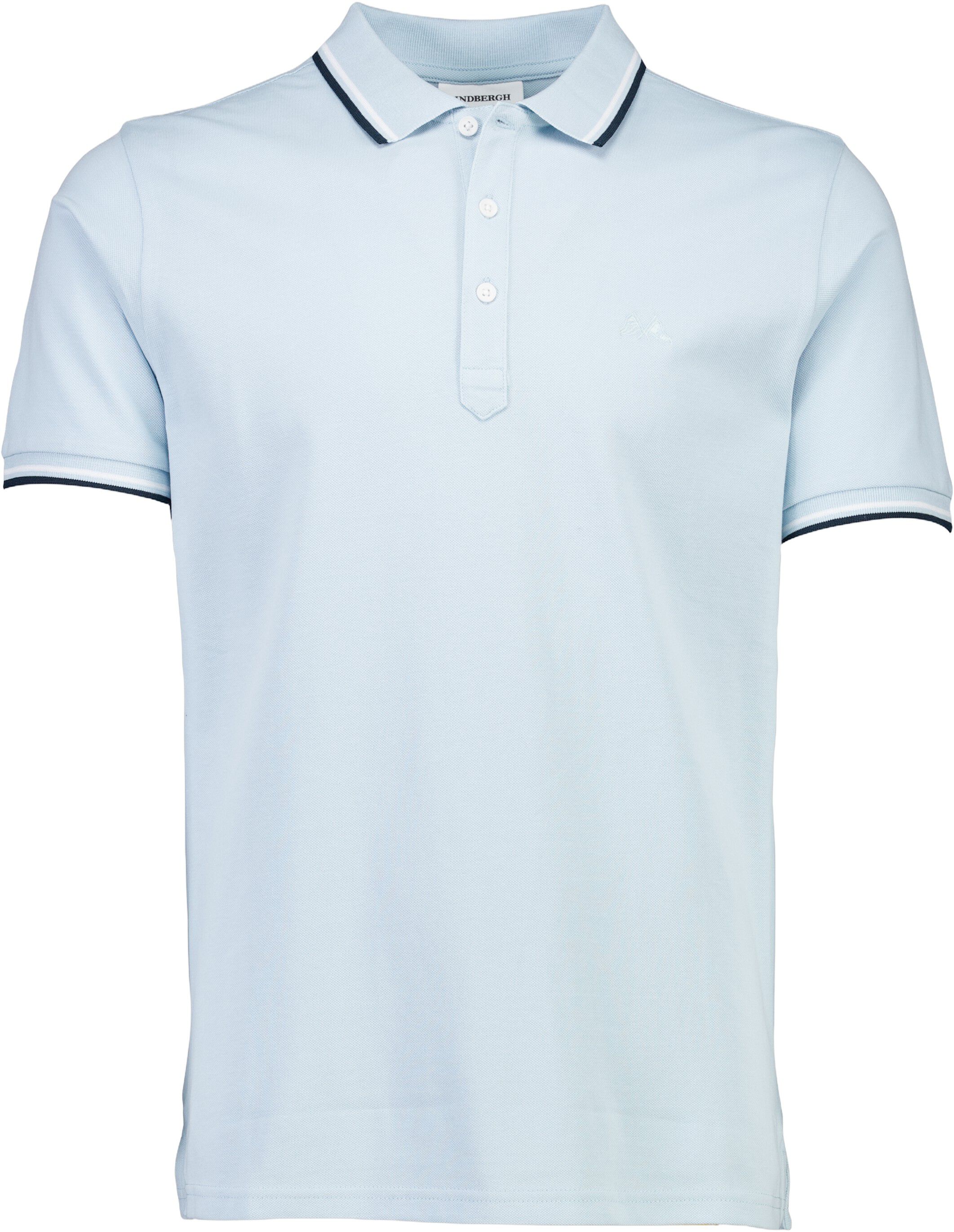 Polo shirt w. contrast piping
