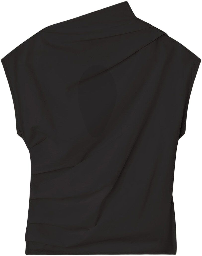Stretch Cotton Ruched Top