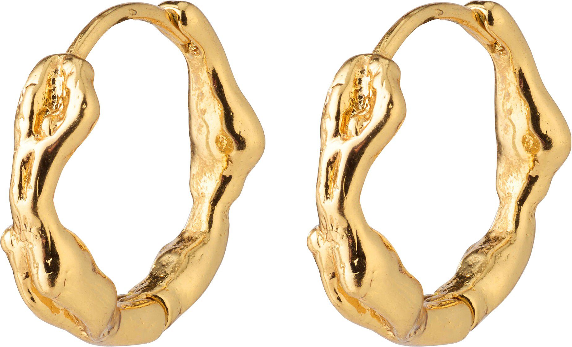 ZION small huggie hoop earrings gold-plated
