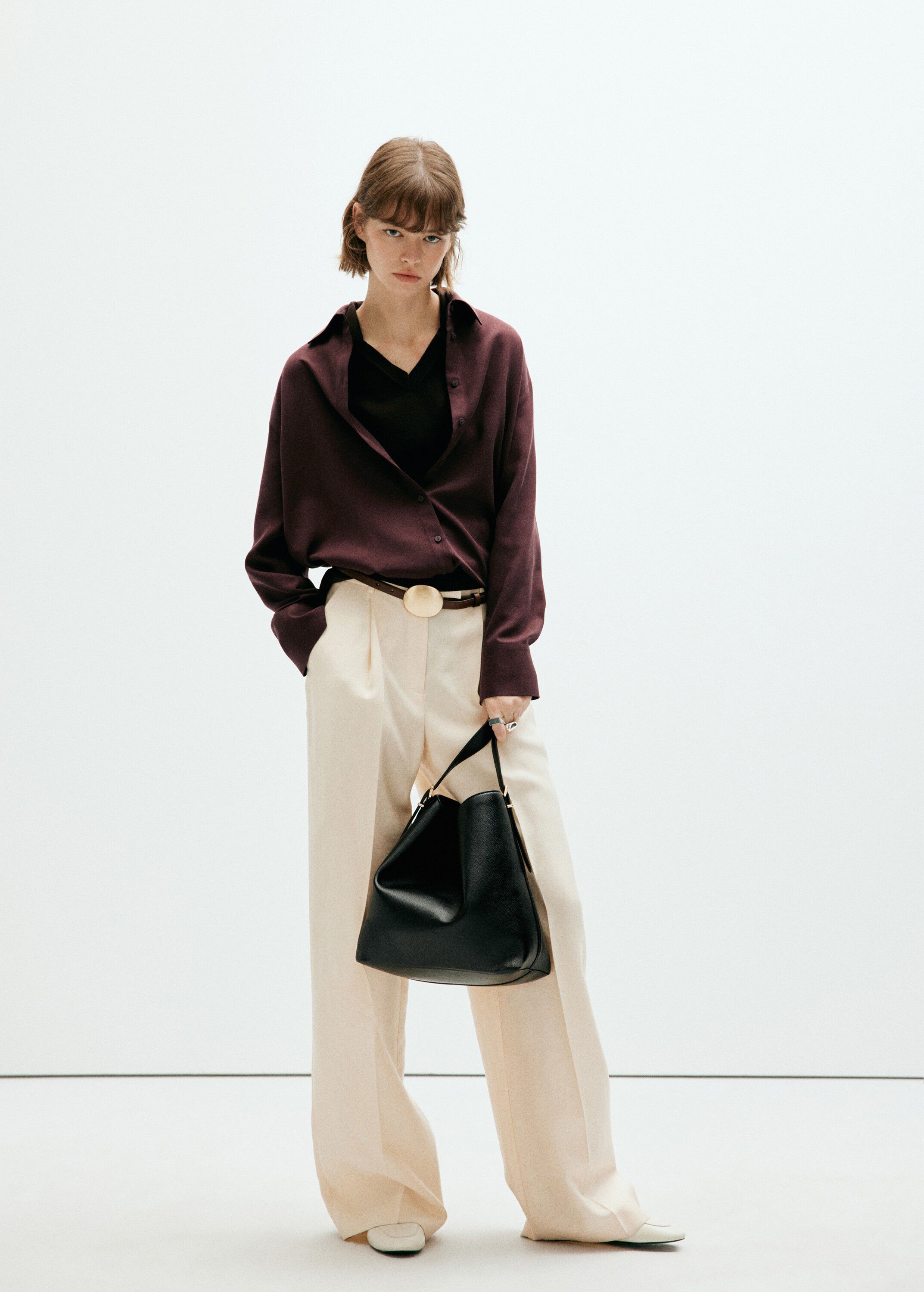 Straight lyocell shirt