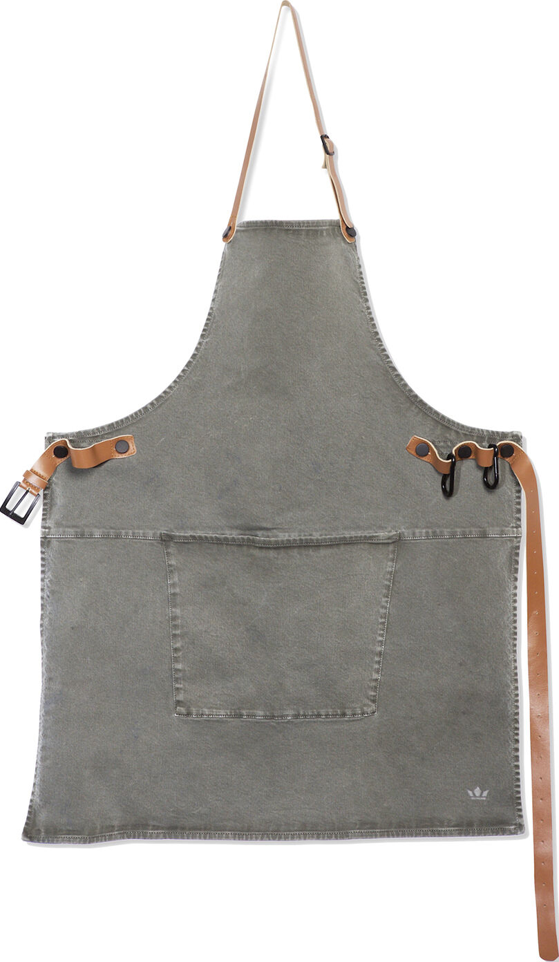 Forkl&aelig;de BBQ Style Apron Grey Green