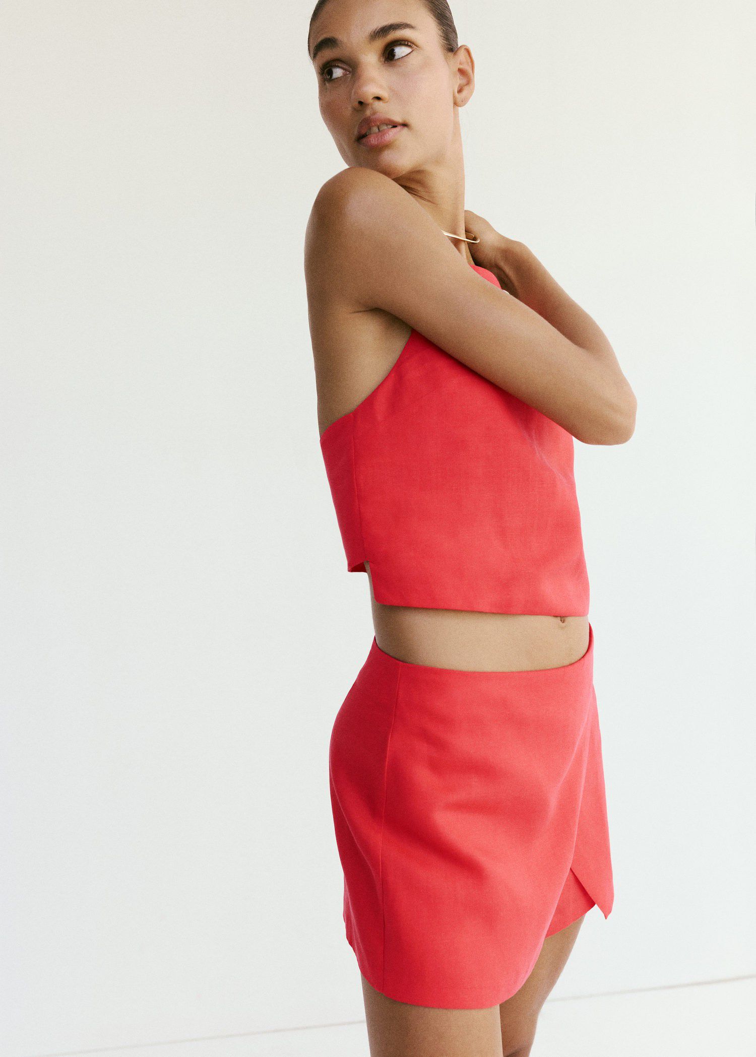 Linen crop top