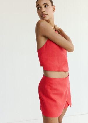 Linen crop top