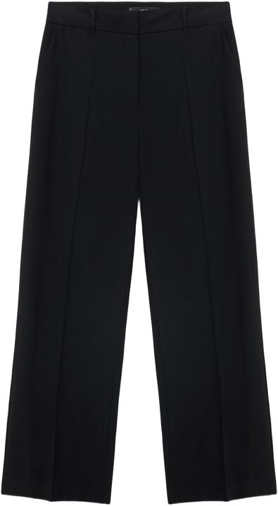 Straight mid-rise trousers