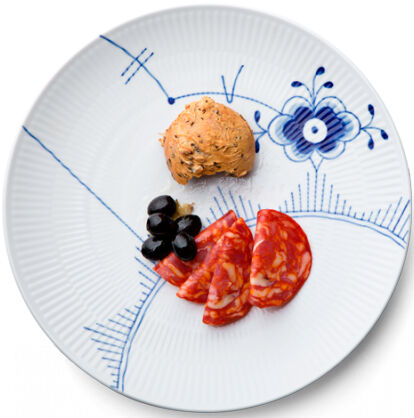 Blue Fluted Mega 27 cm Coupe tallrik