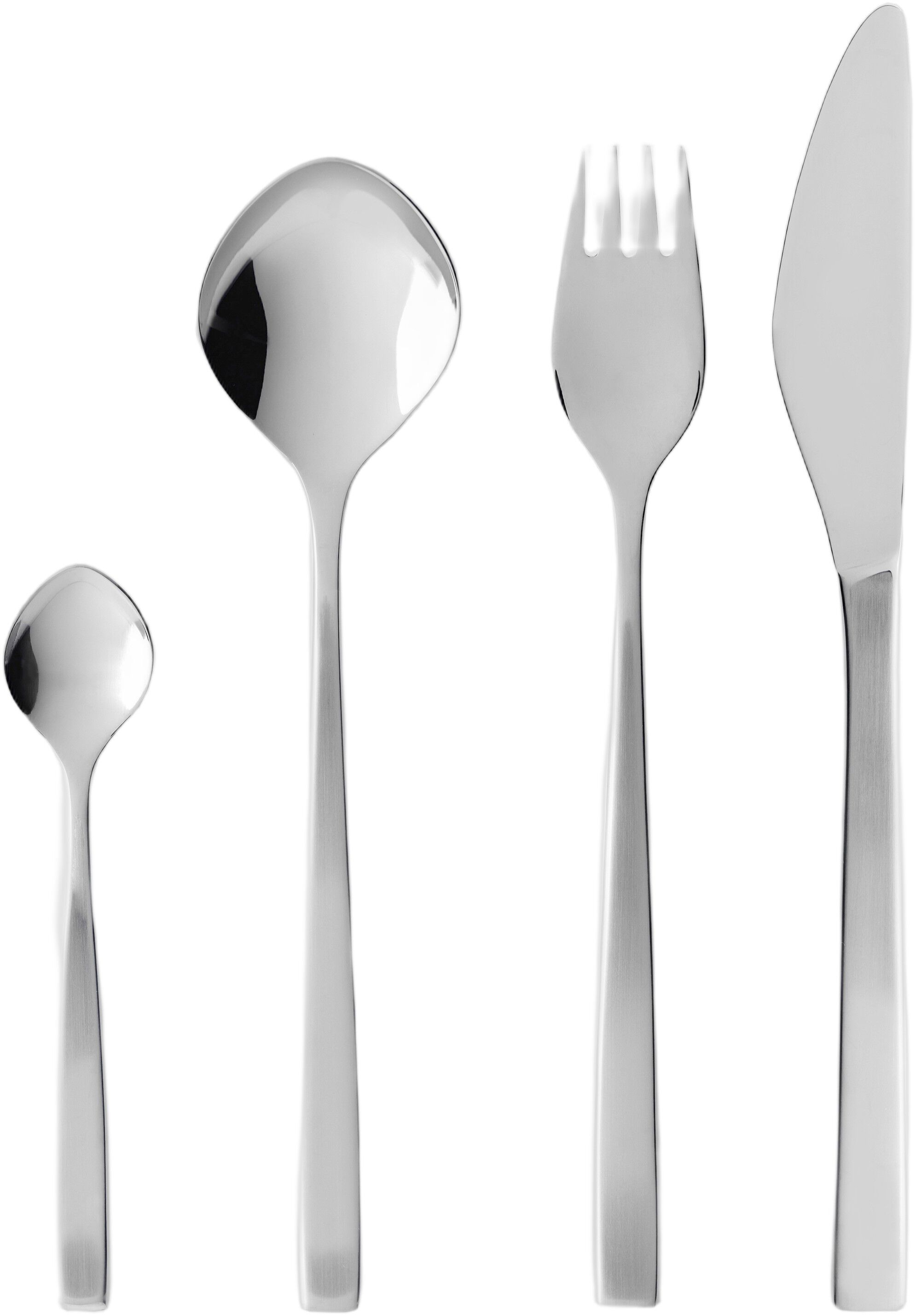 Bestickset Fuga 16 delar Matt/Blankt st&aring;l