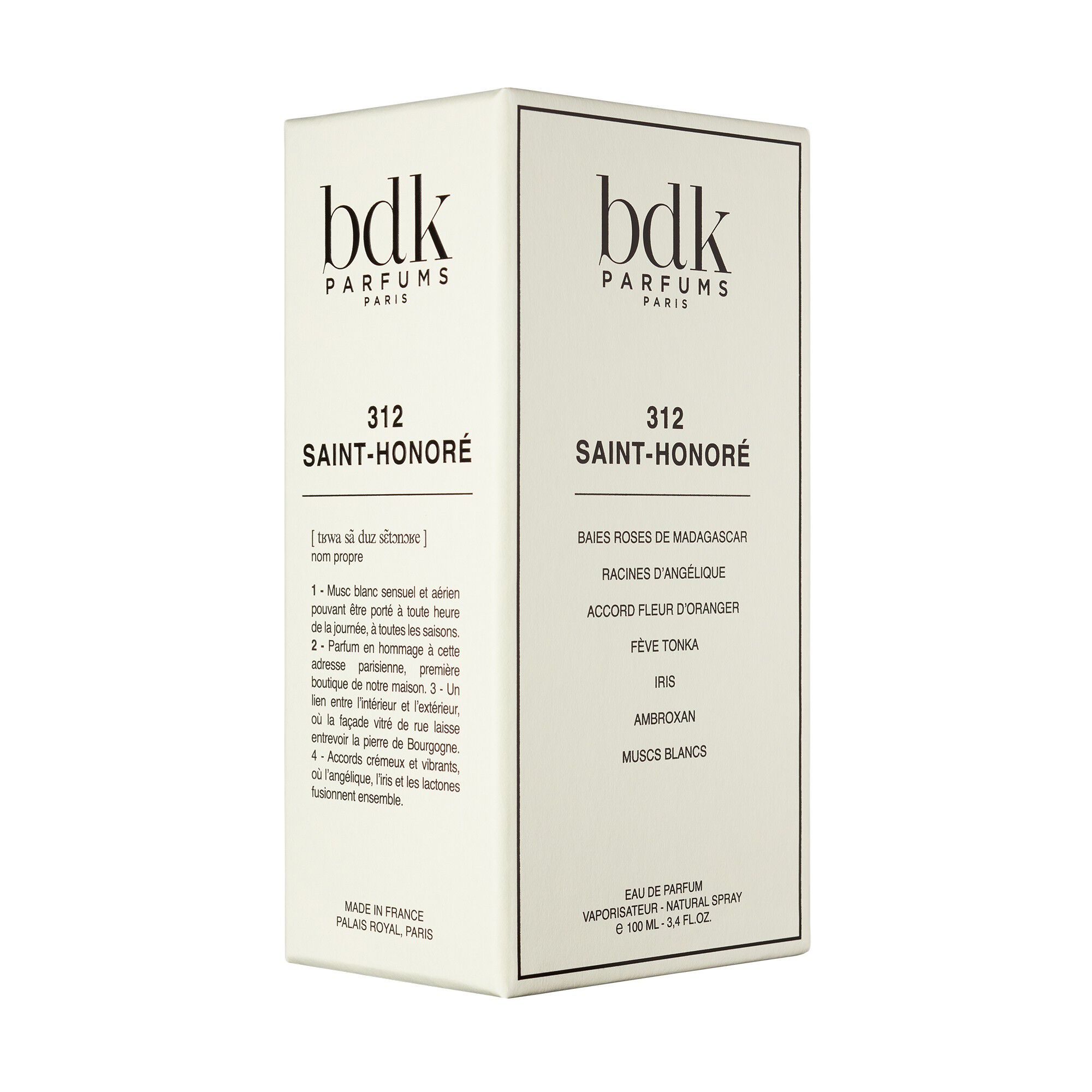 312 SAINT-HONOR&Eacute; - Eau de Parfum 100 ML