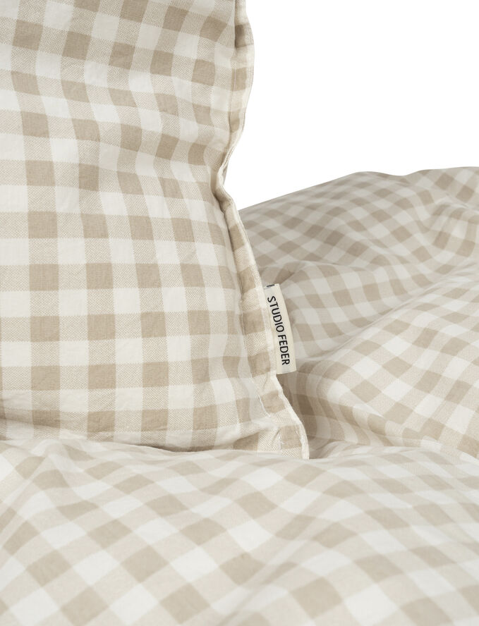 ADULT BEDDING - SWEDISH SIZE - GINGHAM OAT