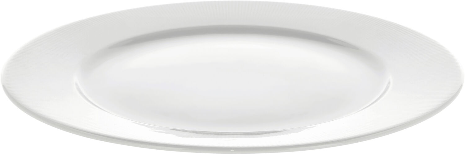 Tallrik platt med kant Eventail 28 cm Vit