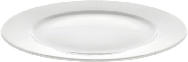 Tallrik platt med kant Eventail 28 cm Vit
