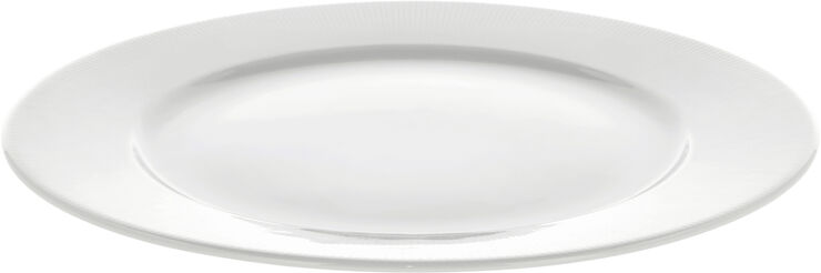 Tallrik platt med kant Eventail 28 cm Vit