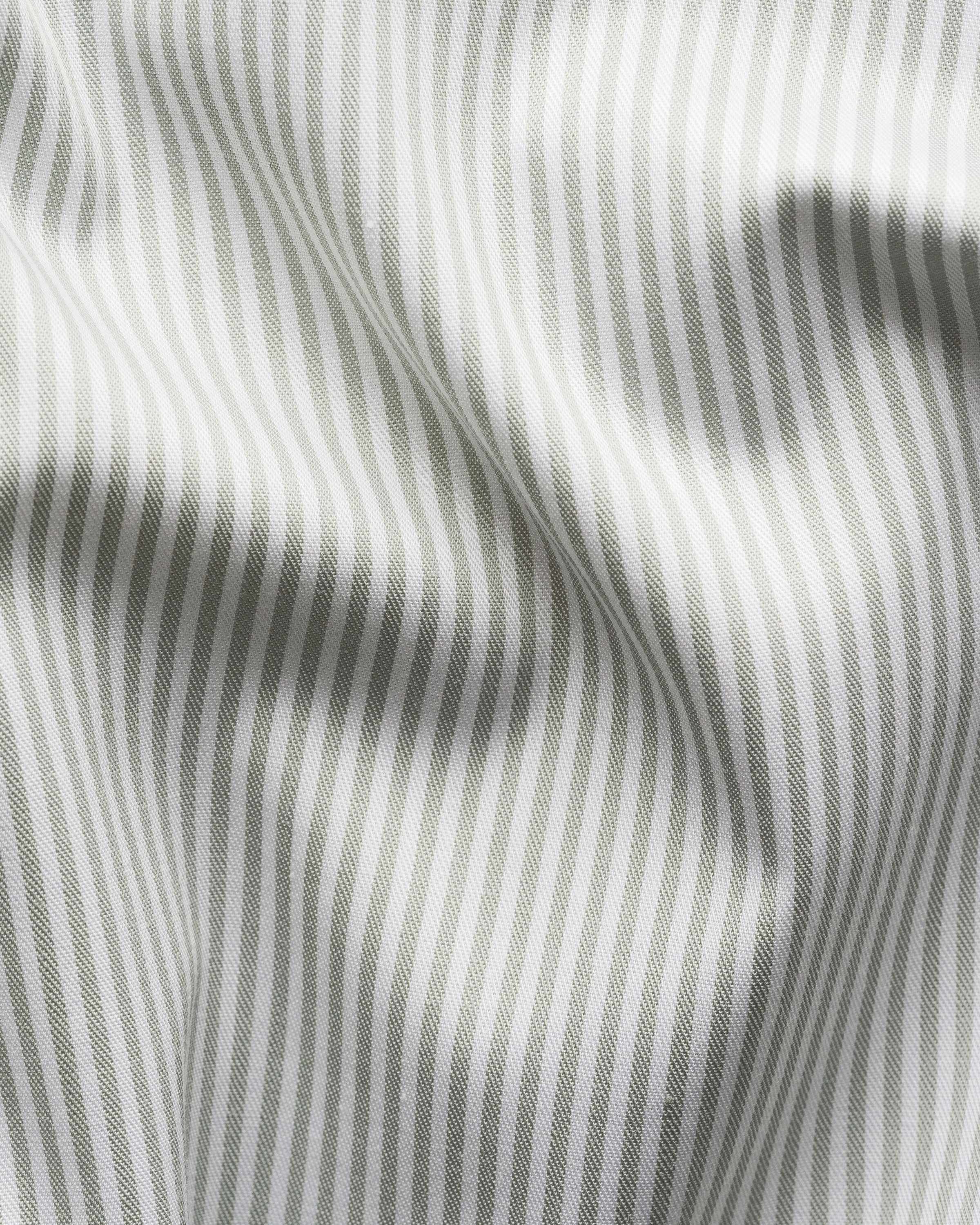 Contemporary Fit Striped Melange Twill Shirt