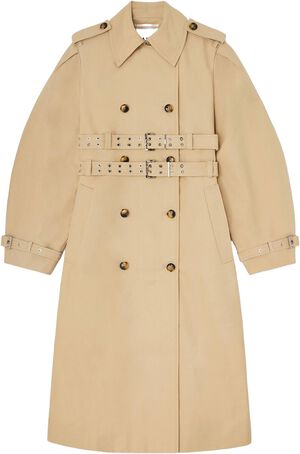 Double Cotton Trench Coat