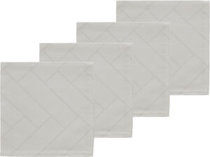 Tygservett Tiles Light Grey 4 st