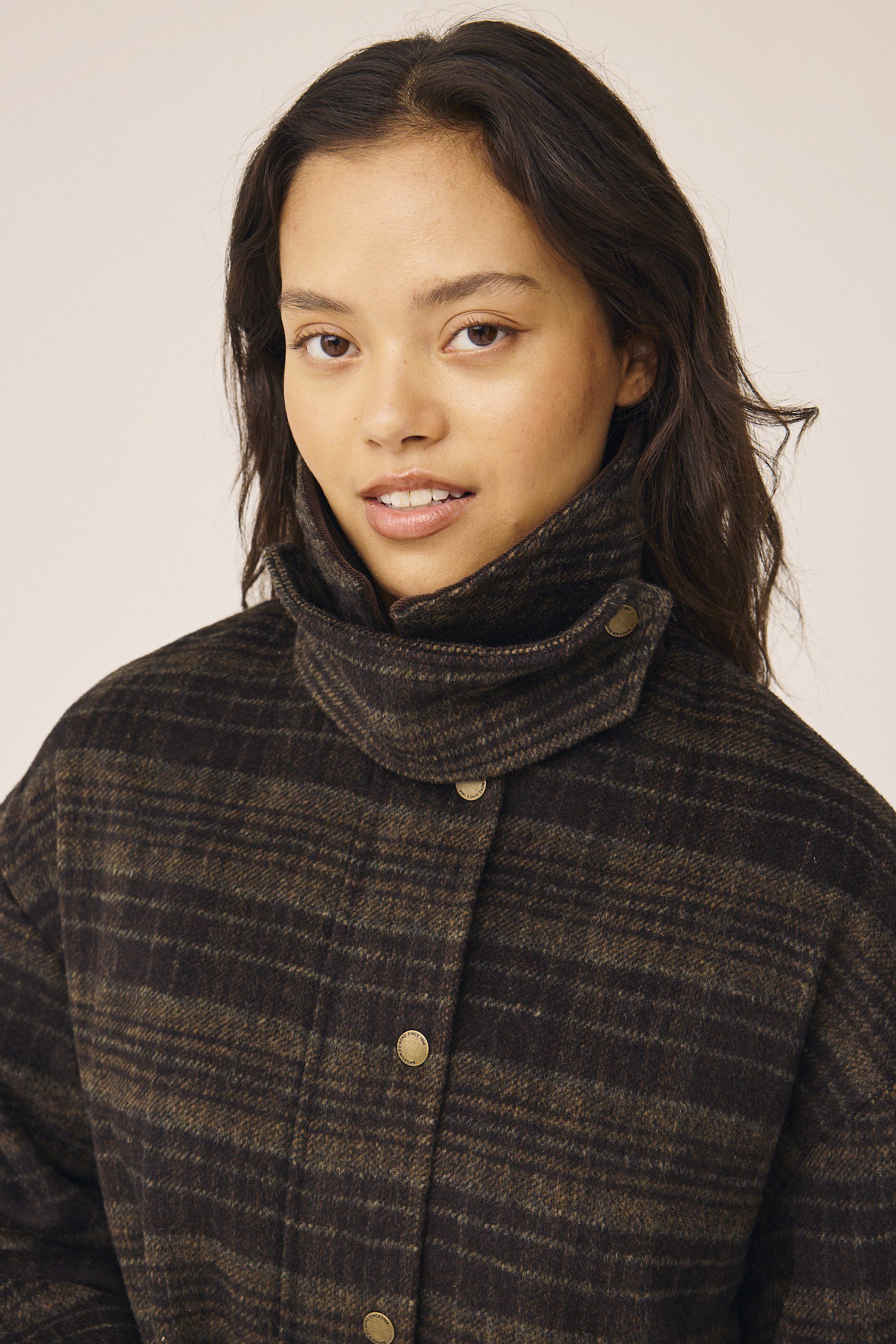 Emmy Wool 1 Coat with corduroy detail - GRS