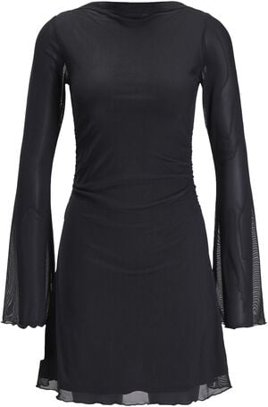 JXMINNA MESH LS DRESS WVN