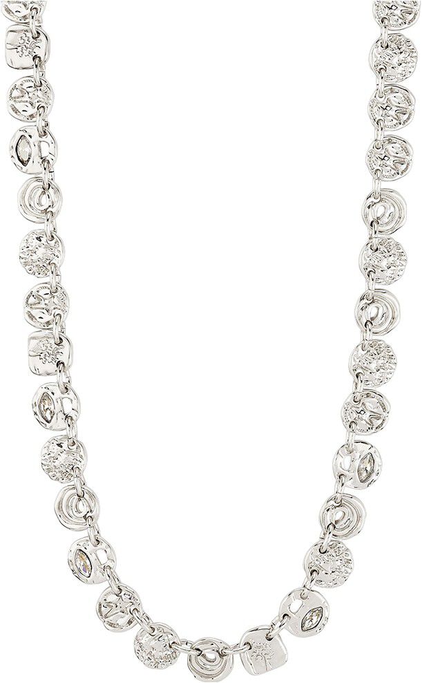 FIRE halsk&aelig;de s&oslash;lvbelagt