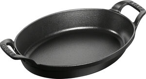 Ugnsform 24 Svart Oval Gjutjärn