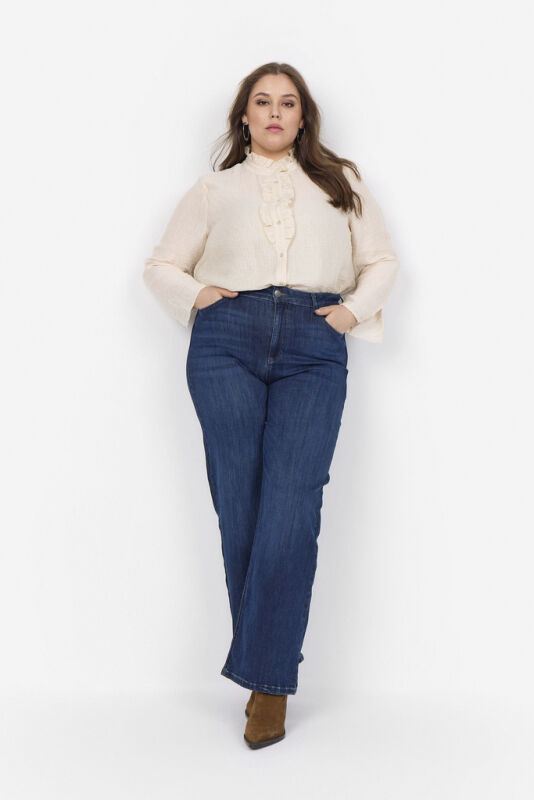 Curvy WA-CAYSA 8 Skjorte Creme