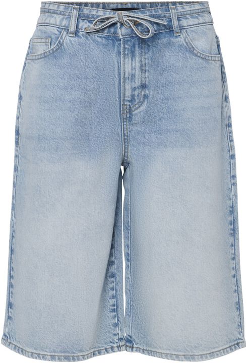 PCSELMA MW WIDE DENIM SHORTS