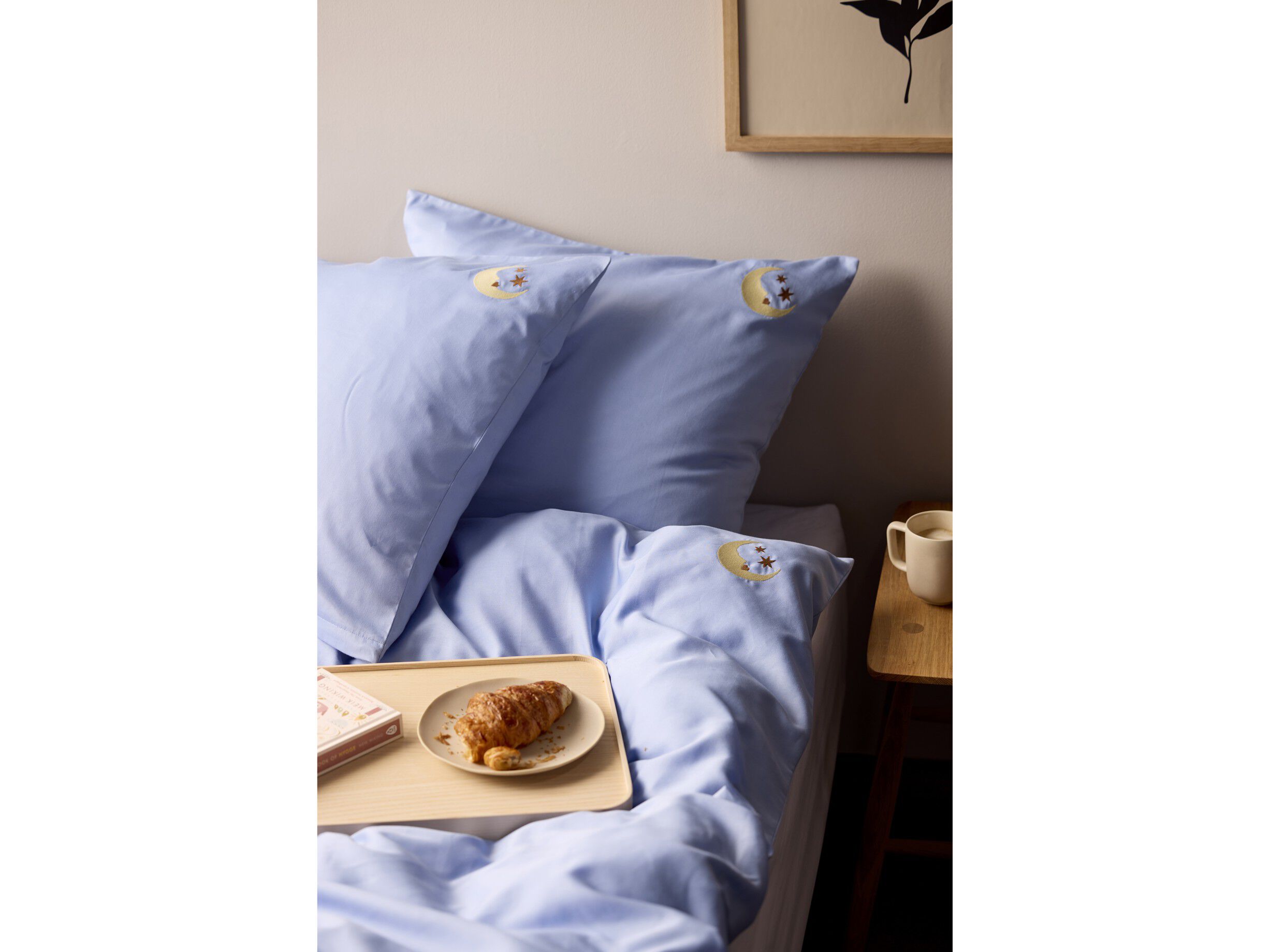 P&aring;slakanset 140x220 Bonne Nuit Sky Blue