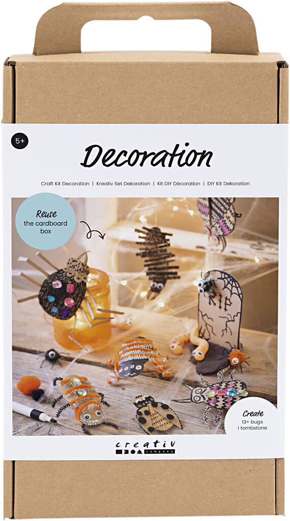 DIY Kit Dekoration, Insekter, orme og gravsten