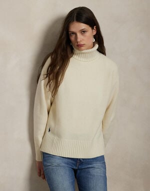 Wool-Cashmere Turtleneck Sweater