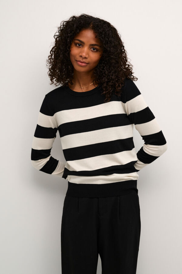 KAlizza Striped Knit Pullover
