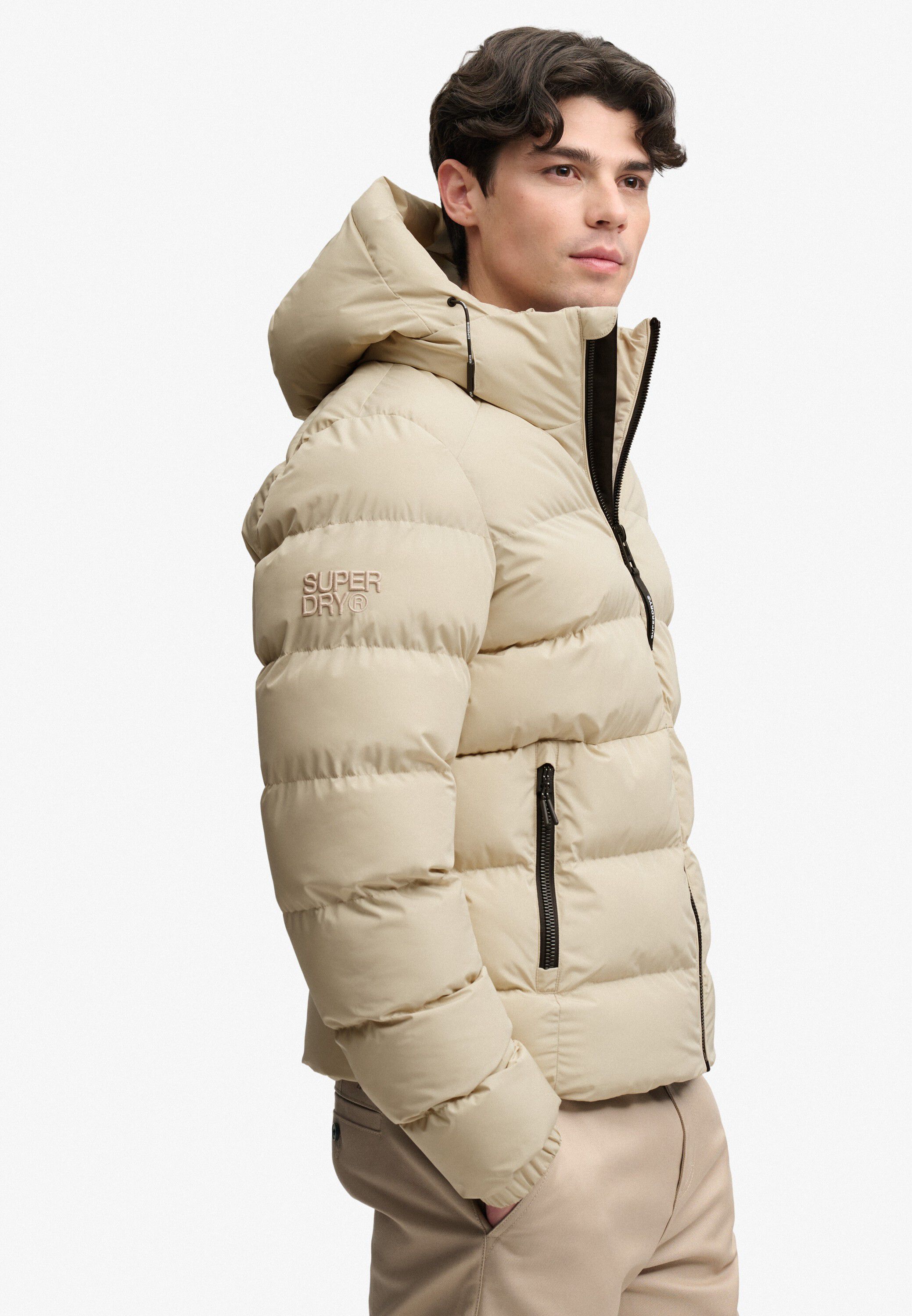 HOODED SPORTS PUFFER JACKET